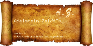 Adelstein Zalán névjegykártya